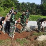 Pengecoran Jalan TMMD di Desa Jambe Target Selesai Tepat Waktu