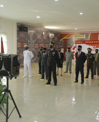 Bupati Asahan Ikuti Upacara Hari Bhayangkara Ke-75 Secara Virtual Dipolres Asahan