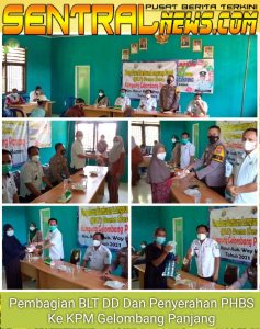 Kepala Kampung Gelombang Panjang Realisasikan BLT DD Tahap Satu dan Bagikan PHBS