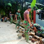 Pekerjaan Turab Terus Di Kejar Satgas TMMD Ke 111 Jambe
