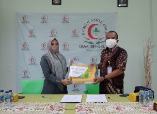 BPJAMSOSTEK Bengkulu Serahkan Bantuan Promotif Preventif Ke RSU UMMI