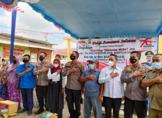 Kapolda Sumsel Irjenpol Eko Gelar Baksos Bersama Karang Taruna di Talang Keramat Banyuasin
