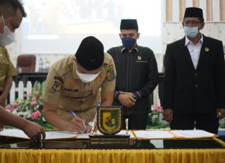 Pemkab – DPRD Sergai Setujui Ranperda RPJMD 2021- 2026 Dan HET Gabah Menjadi Perda