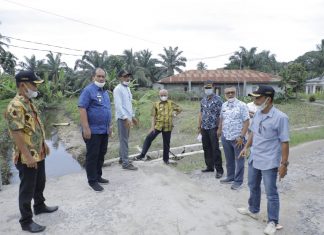 Bupati Dan Wakil Bupati Asahan Tinjau Rencana Normalisasi Saluran Air Kelurahan Binjai Serbangan