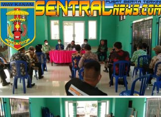 Tetap Patuhi Protokol Kesehatan Camat Kasui Ansori, S.Pd Pimpin Rakor Bulanan Kepala Kampung