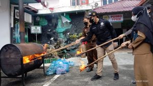 Kejari Asahan Musnahkan Barang Bukti Narkoba Sitaan Maret Hingga Agustus 2021