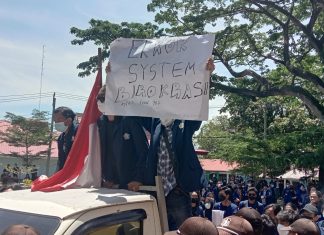 Berlanjut Terkait Pembekuan BEM FH Universitas Bengkulu, Aksi Demo Berakhir Ricuh