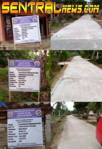 Kampung Way Tuba Asri Laksanakan Pembangunan Fisik Rabat Beton Dibeberapa Dusun