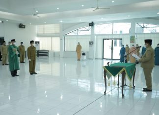 Sekda Kabupaten Asahan Kukuhkan Pejabat Pimpinan Tinggi Pratama Inspektur Daerah Kabupaten Asahan