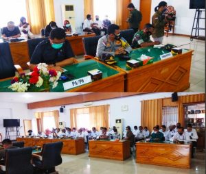 Paripurna, DPRD BU Dengarkan Rancangan R-APBD tahun 2022 dari Eksekutif