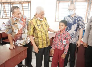 Bupati Kembali tinjau Pelaksanaan Vaksinasi usia 06-11 Tahun