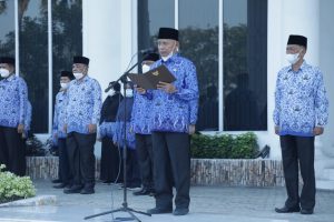 Bupati Asahan Pimpin Upacara Hari Kesadaran Nasional di Lingkungan Pemerintah Kabupaten Asahan