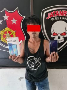 Pencuri HP di Kelurahan Sei Renggas Berhasil Dibekuk Unit Jatantras Polres Asahan