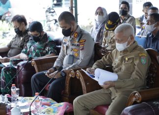 Vaksinasi Serentak Kelompok Lansia Polres Asahan Bersama Kapolri