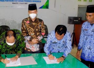 MoU Bersama DTPHP Bengkulu, BPJamsostek Bengkulu Berikan Rasa Aman Kepada Honorer Dinas