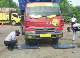 Inspeksi Lapangan, Dishub Bengkulu Ambil Tindakan Kendaraan Angkutan Yang Melanggar Dimensi dan Beban yang Diizinkan