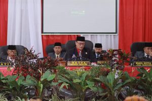 Gelar Paripurna Istimewa, DPRD BS Mendengarkan Penyampaikan Nota Pengantar RAPBN TA. 2023 Oleh Presiden RI