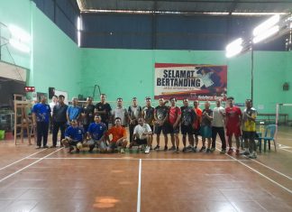 Laga Persahabatan Bulu Tangkis, Kodim Batang VS PUDAM Sendang Kamulyan