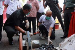 Hadiri Pemusnahan Barang Bukti Di Kejari, DPRD BS Apresiasi Kegiatan