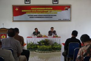 Kodim 0736/Batang Selenggarakan Komsos Dengan Komponen Masyarakat