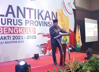 Hadiri Pelantikan PBSI Provinsi Bengkulu Ini Pesan Wagub
