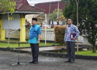 Peringati Hari Batik Nasional, Disnaker Provinsi Bengkulu Lakukan Apel Pagi Dengan Seragam Batik