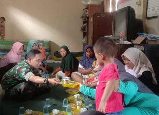 Cegah Stunting, Babinsa Dampingi Kegiatan Posyand