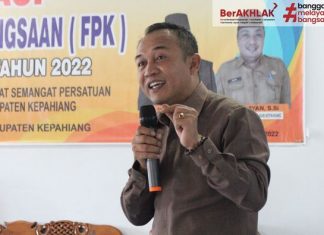 Kesbangpol Kepagiang Gelar Sosialisasi Forum FPK, DPRD Kab. Kepahiang Menjadi Narasumber