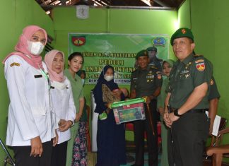 Dandim Kendal Dampingi Danrem 073/Makutarama Berikan Bantuan Untuk Anak Stunting