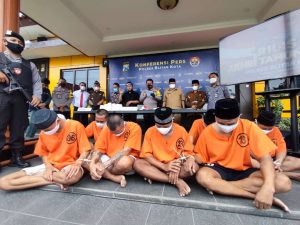 Polres Blitar Kota Ciduk 10 Tersangka Kasus Narkoba Jelang Natal dan Tahun Baru