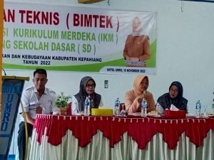 Laksanakan Bimtek IKM Setingkat SD, Dinas Dikbud Kabupaten Kepahiang Pembelajaran Berbasis Project Karakter Pelajar