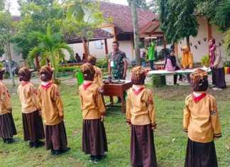 Ukur Keterampilan dan Pengetahuan, 3 Orang Anggota Koramil Kedungtuban Menjadi Juri Lomba PBB Pesta Siaga