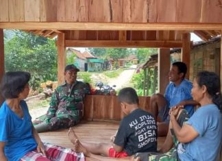 Eratkan Keharmonisan Dengan Warga Binaan, Babinsa Bejirejo Melaksanakan Komsos