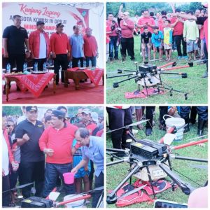 Kunjung Lapang Anggota Komisi IV DPR RI Dan Uji Coba Teknologi Drone Sprayer Di Kabupaten Nganjuk