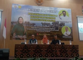 Gelaran Bimtek Pengembangan Ternak Blitar, Wakil Ketua Komisi IV DPR-RI Anggia : Untuk Peningkatan Kapasitas Peternakan