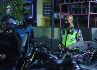Razia Balap Liar, Polres Blitar Kota Amankan 19 Motor Knalpot Brong Dan Minuman Keras