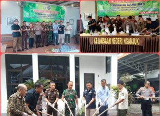 Kejaksaan Negeri Nganjuk , Gelar Pemusnahan Barang Bukti Di Tahun 2023