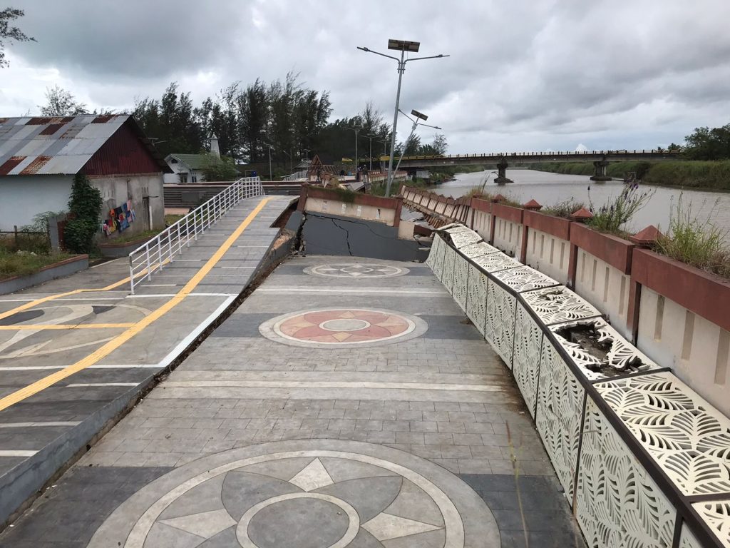 Belum Berusia Dua Tahun Sudah Amblas, Kota Tuo Sudah Mencari Solusi