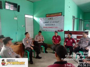 ‘Jumat Curhat’ Sederet Pesan Kapolsek Penarik Raya Kepada Masyarakat