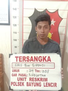 Reskrim Polsek Bayung Lencir Berhasil Amankan Pengedar Narkoba Dusun Pancuran adesa Muara Medak