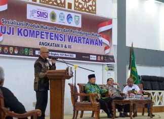 Setda Provinsi Bengkulu Buka Kegiatan UKW Angkatan II dan III