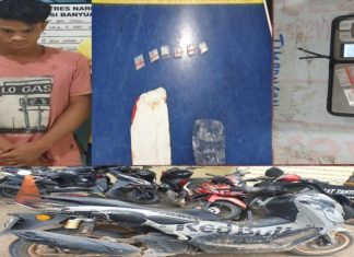 Personil Reskrim Polsek Keluang Berhasil Sergap Pelaku Pengedar Narkotika