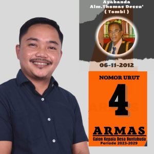Dapat Nomor Urut 4, Armas Siap Menangkan Pilkades Buntubuda