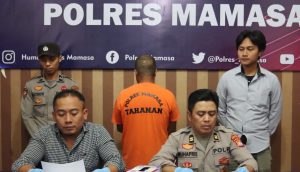 Biadab Cabuli 3 Cucunya Sendiri, Kakek Dimamasa Resmi Pakai seragam Tahanan Polres Mamasa