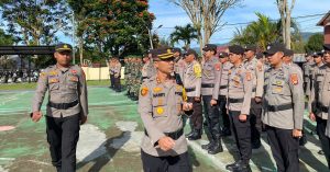 Wujudkan Pilkades Serentak Aman dan Kondusif, Polres Mamasa Laksanakan Apel Gelar Pasukan
