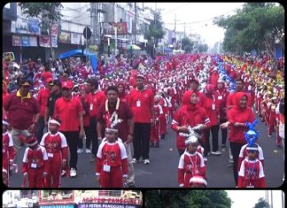Ribuan Pelajar Turut Berpartisipasi Mengikuti Senam Gebyar Seni, Memeriahkan Hardiknas 2023