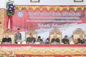 Ketua DPRD Seluma Pimpin Paripurna Istimewa HUT ke 20 Tahun 2023