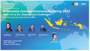 LM FEB UI National Media Briefing Indonesia Competitiveness Ranking 2023 “From 44 to 34: Reasons and Challenges”