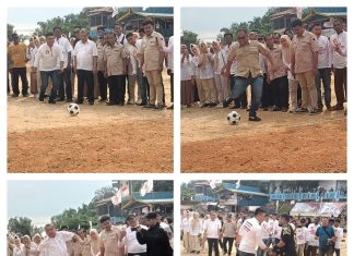 Prabowo Cup 2023 Dibuka, Ir H.M Endipat Wijaya dan Iman Sutiawan Disambut Gembira Masyarakat Kampung Tua Sagulung