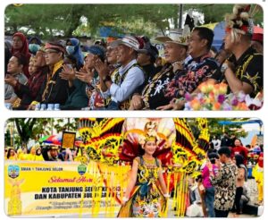Pawai Adat Budaya Bulungan 2023, Bupati Keragaman dan Kekompakan Membangun Bulungan